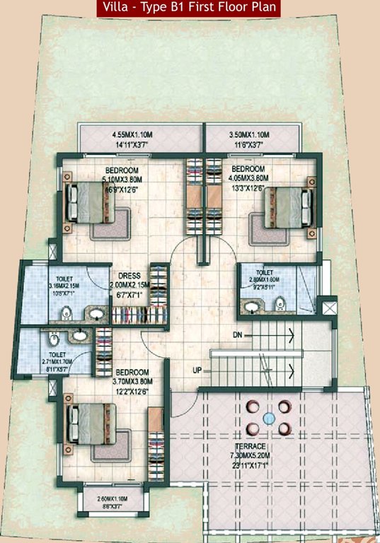 Prestige Silver Oak (4BHK+6T (4,176 sq ft) + Servant Room 4176 sq ft)