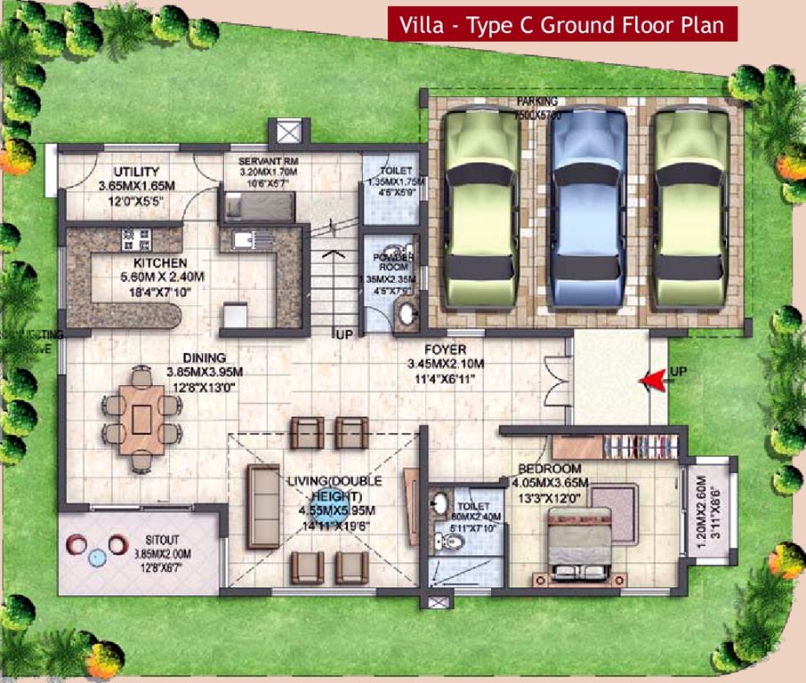 Prestige Silver Oak (4BHK+5T (5,059 sq ft) + Servant Room 5059 sq ft)