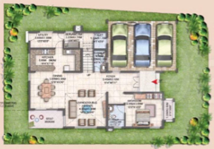  silver oak Floor Plan Ground Floor Plan