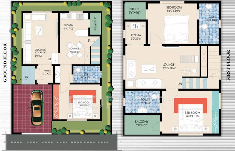 VINTCS Sanguine Homes (3BHK+3T (1,584 sq ft)   Pooja Room 1584 sq ft)