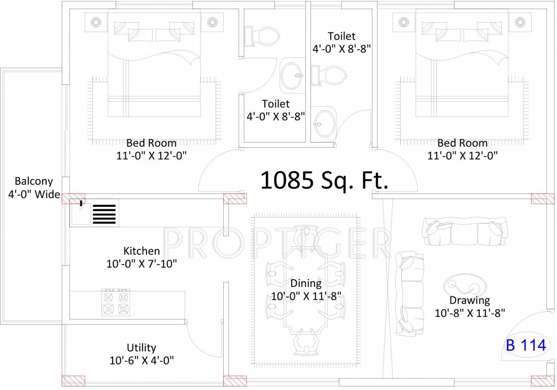 Lakshmi Green Ville (2BHK+2T (1,085 sq ft) 1085 sq ft) Lakshmi Green Ville (2BHK+2T (1,085 sq ft) 1085 sq ft)