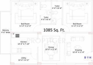 Lakshmi Green Ville (2BHK+2T (1,085 sq ft) 1085 sq ft) Lakshmi Green Ville (2BHK+2T (1,085 sq ft) 1085 sq ft)