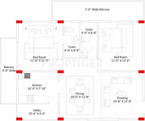 Lakshmi Green Ville (2BHK+2T (1,360 sq ft) 1360 sq ft) Lakshmi Green Ville (2BHK+2T (1,360 sq ft) 1360 sq ft)