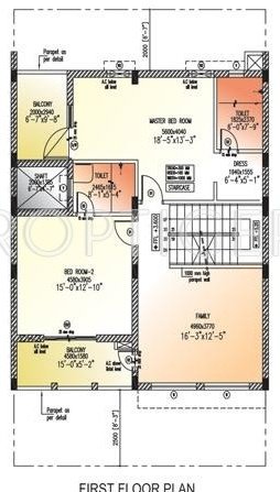 golf link villas Floor Plan First Floor Plan