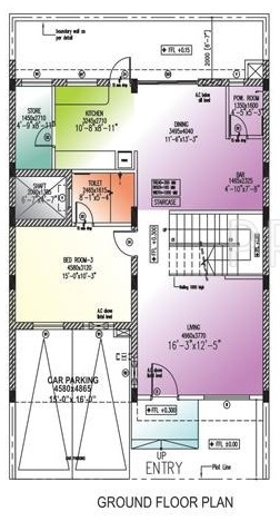 golf link villas Floor Plan Ground Floor Plan