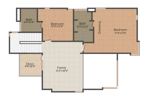  luxury villas Floor Plan Ground Floor Plan