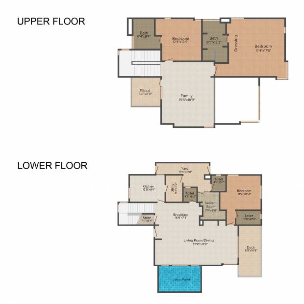 MAK Luxury Villas (3BHK+3T (2,902 sq ft) + Servant Room 2902 sq ft)