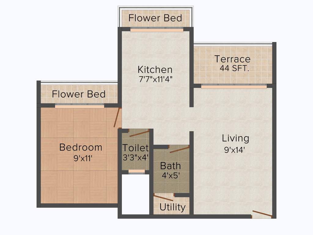 Shree Pratham (1BHK+1T (663 sq ft) 663 sq ft)