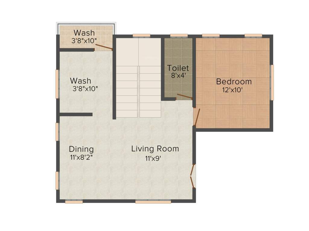 Green Beverly Slopes (3BHK+3T (1,424 sq ft)   Pooja Room 1424 sq ft)