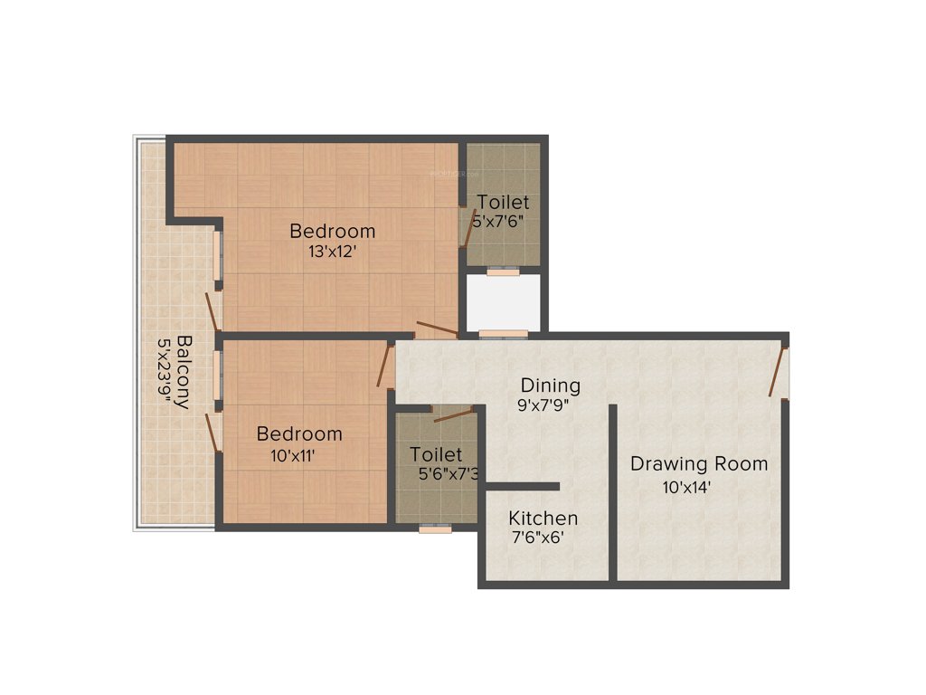 Avj Heightss (2BHK+2T (1,150 sq ft) 1150 sq ft)