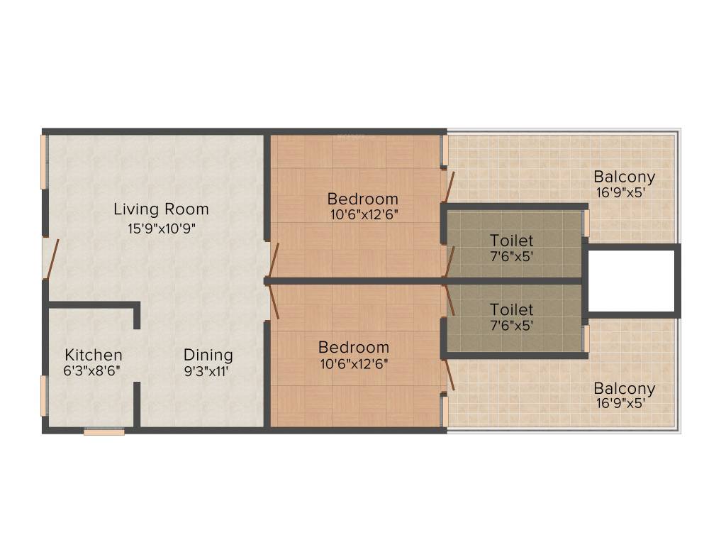 Avj Heightss (2BHK+2T (1,200 sq ft) 1200 sq ft)