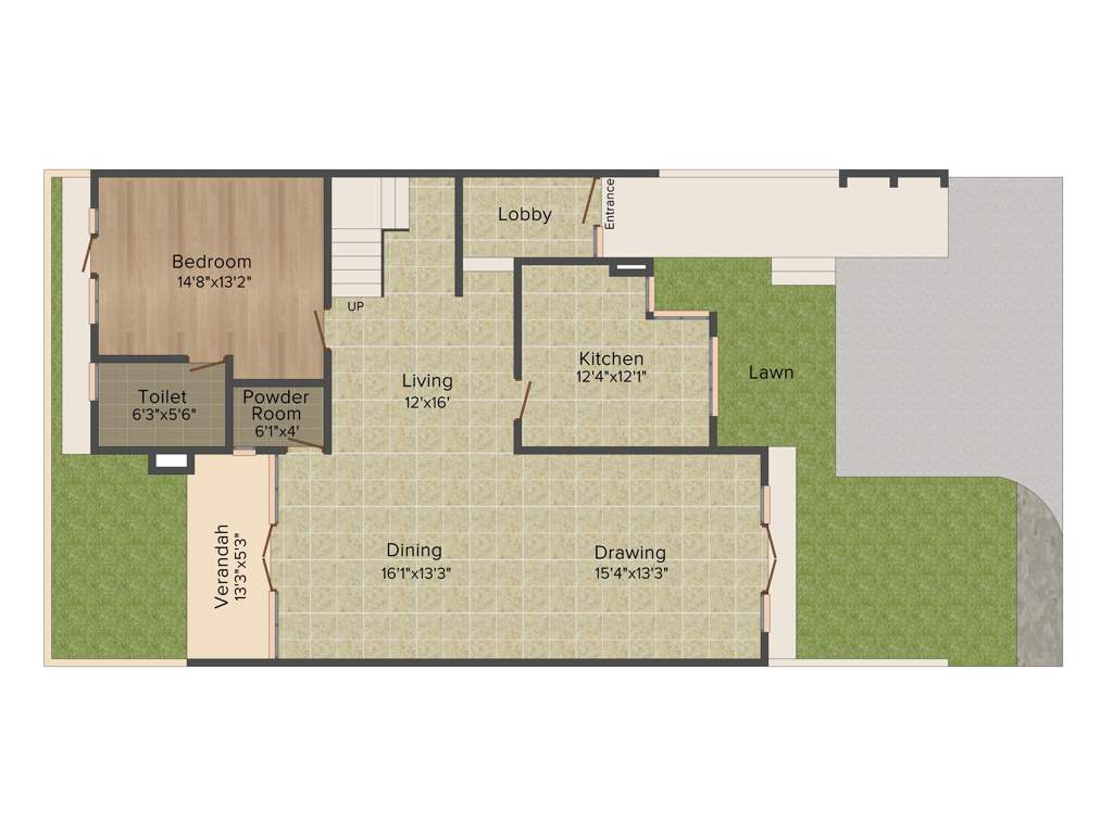 Unitech Birch Court (4BHK+5T (2,868 sq ft)   Servant Room 2868 sq ft)