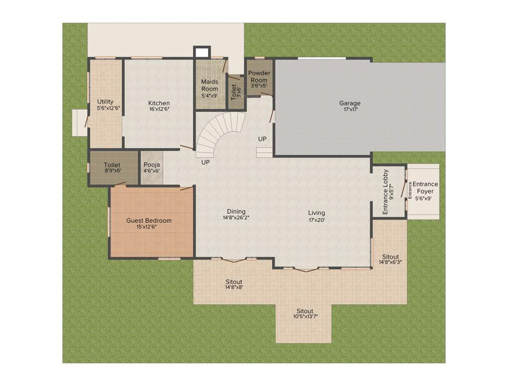 Prestige Oasis (4BHK+5T (4,305 sq ft) + Servant Room 4305 sq ft)