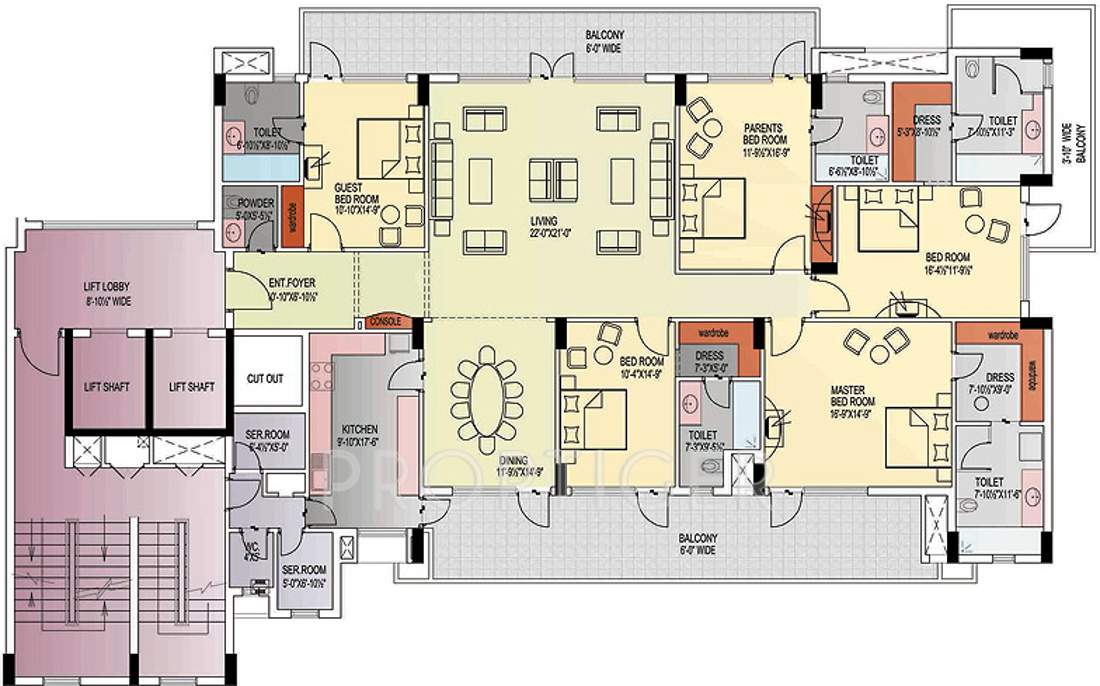 ABW La Lagune (5BHK+5T (4,050 sq ft) 4050 sq ft)