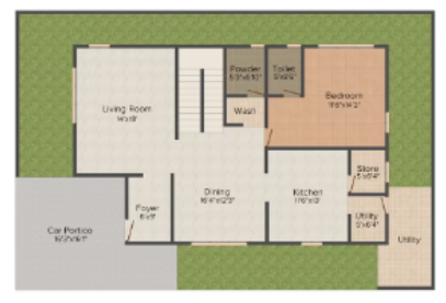  royal sunnyvale Floor Plan Ground Floor Plan