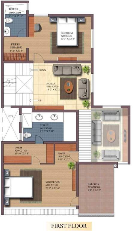 Renaissance Nature Walk (4BHK+5T (3,645 sq ft) + Servant Room 3645 sq ft)