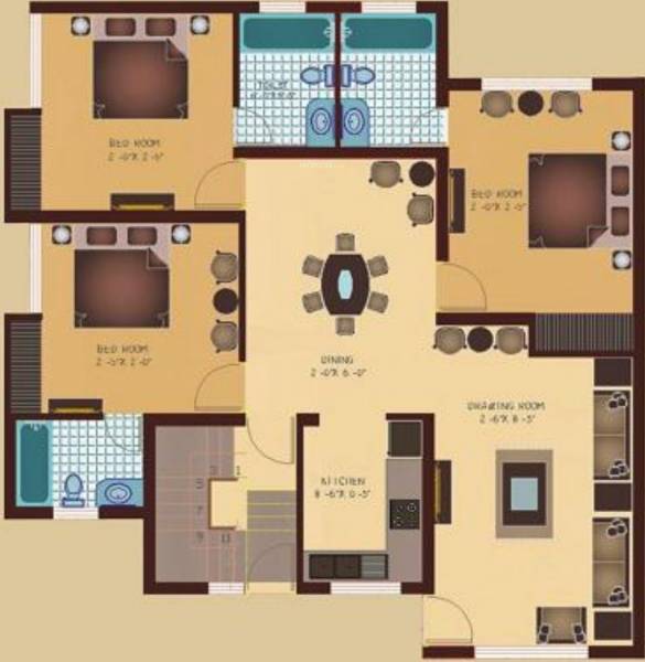  platinum-villas Floor Plan Ground Floor Plan