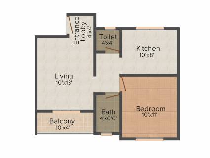 567 Sq Ft 1 Bhk Floor Plan Image Kothari Tingre The Village Available For Sale Proptiger Com