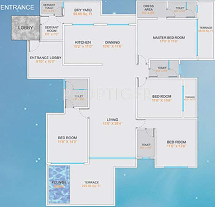 VTP Urban Space (4BHK+4T (2,987 sq ft) + Servant Room 2987 sq ft)