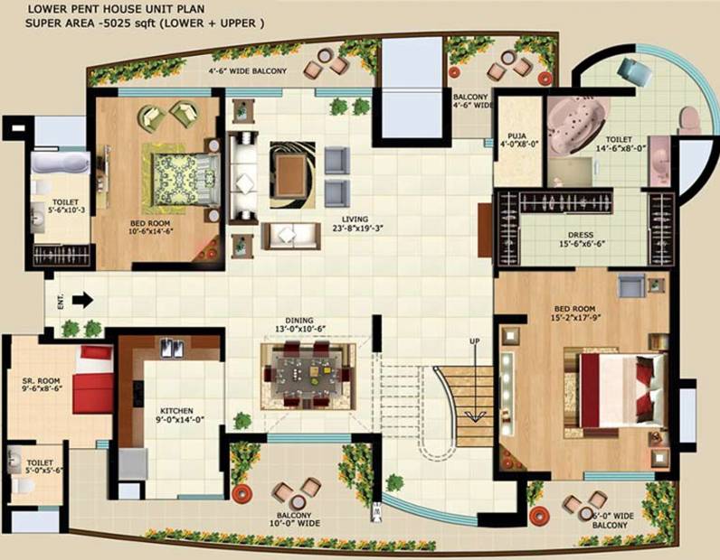 Omaxe The Forest Spa (5BHK+5T (5,025 sq ft)   Study Room 5025 sq ft)