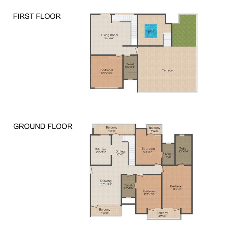 Parsvnath Paramount (4BHK+4T (3,025 sq ft) 3025 sq ft)