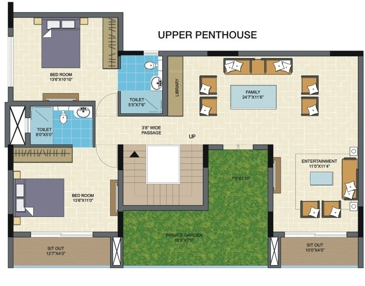 Upper Level Duplex Plan  columbus square Floor Plan Upper Level Duplex Plan