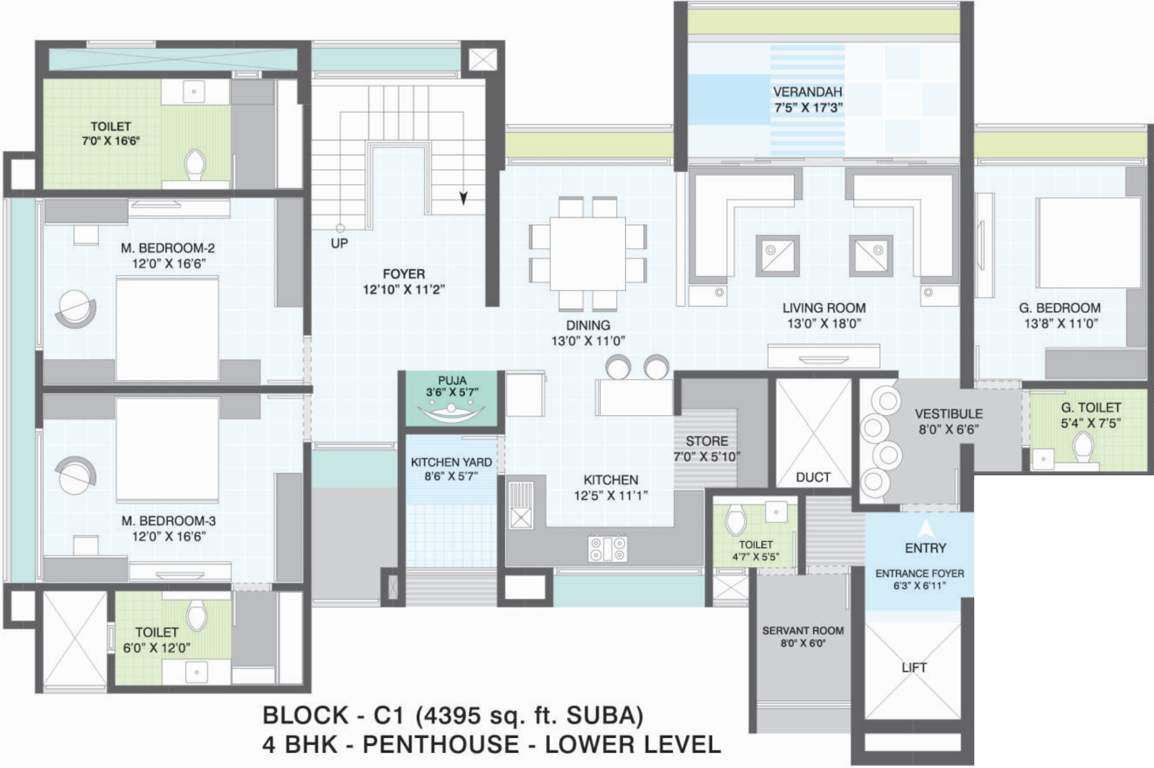Gala Imperia (4BHK+4T (4,395 sq ft) 4395 sq ft)