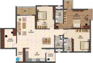 Sumadhura Madhuram (3BHK+3T (1,970 sq ft) + Study Room 1970 sq ft) Sumadhura Madhuram (3BHK+3T (1,970 sq ft) + Study Room 1970 sq ft)