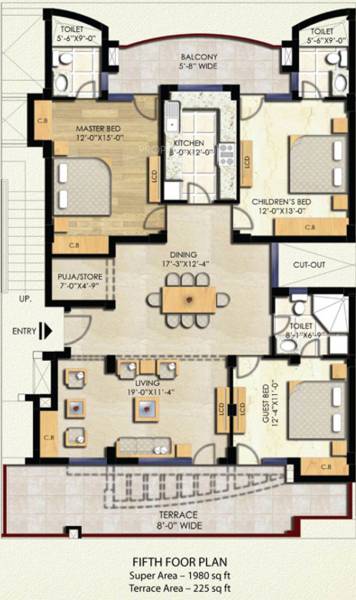 Eldeco Sylvan View (3BHK+3T (1,980 sq ft) Pooja Room 1980 sq ft) Eldeco Sylvan View (3BHK+3T (1,980 sq ft) Pooja Room 1980 sq ft)