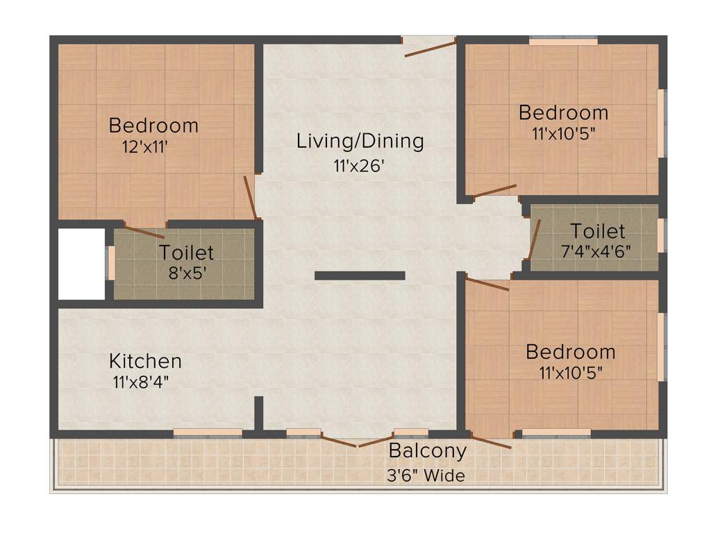 Puja Navarathna (3BHK+3T (1,341 sq ft) 1341 sq ft)