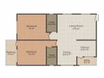Radiant Spencer (2BHK+2T (1,110 sq ft) 1110 sq ft)