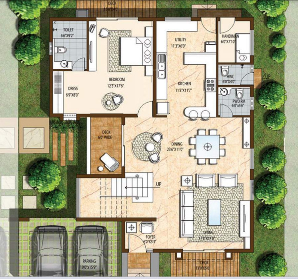 augusta golf village Floor Plan Ground Floor Plan