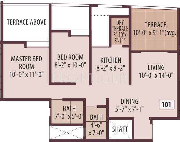 Tirupati Vasantam (2BHK+2T (900 sq ft) 900 sq ft)