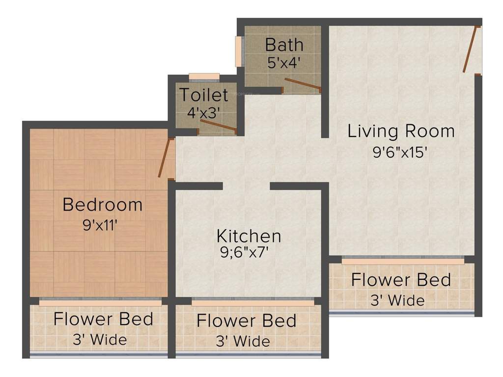 DBR Vaibhav Hills (1BHK+1T (775 sq ft) 775 sq ft)