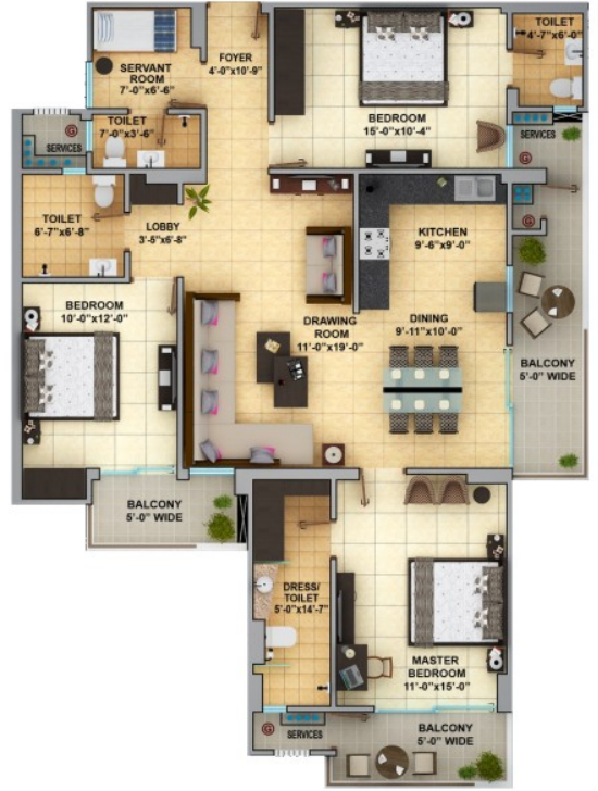 Floor Plan gaur cascades Floor Plan Floor Plan