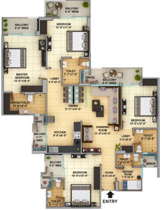 Floor Plan gaur cascades Floor Plan Floor Plan