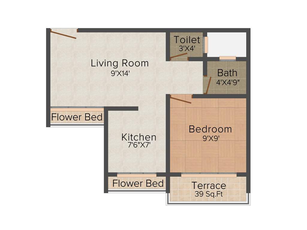 Madhuraaj Kapaleshwar (1BHK+1T (625 sq ft) 625 sq ft)