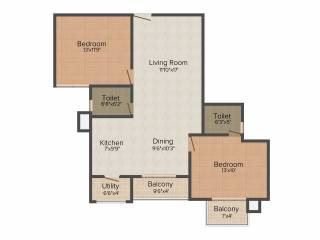 Vahe Imperial Gardens (2BHK+2T (1,205 sq ft) 1205 sq ft) Vahe Imperial Gardens (2BHK+2T (1,205 sq ft) 1205 sq ft)