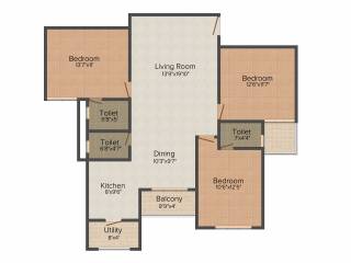 Vahe Imperial Gardens (3BHK+3T (1,440 sq ft) 1440 sq ft) Vahe Imperial Gardens (3BHK+3T (1,440 sq ft) 1440 sq ft)