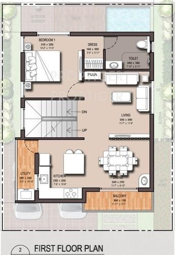 Artha Zen (3BHK+3T (2,805 sq ft) + Pooja Room 2805 sq ft)