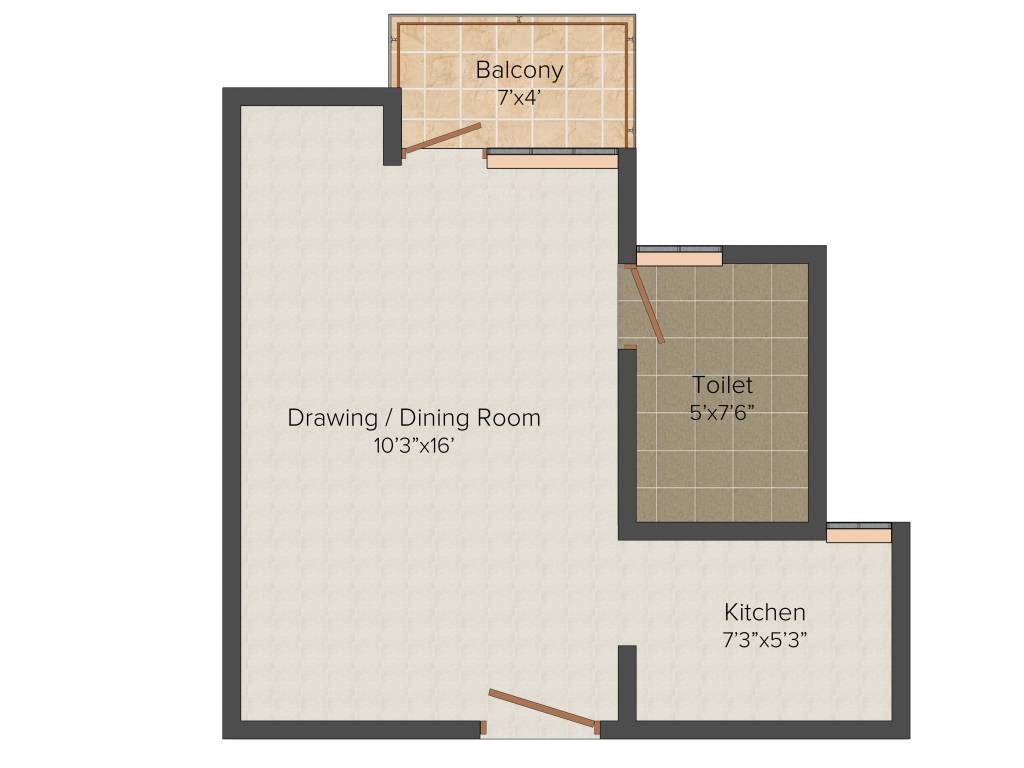 Urbtech Xaviers (1BHK+1T (408 sq ft) 408 sq ft) Urbtech Xaviers (1BHK+1T (408 sq ft) 408 sq ft)