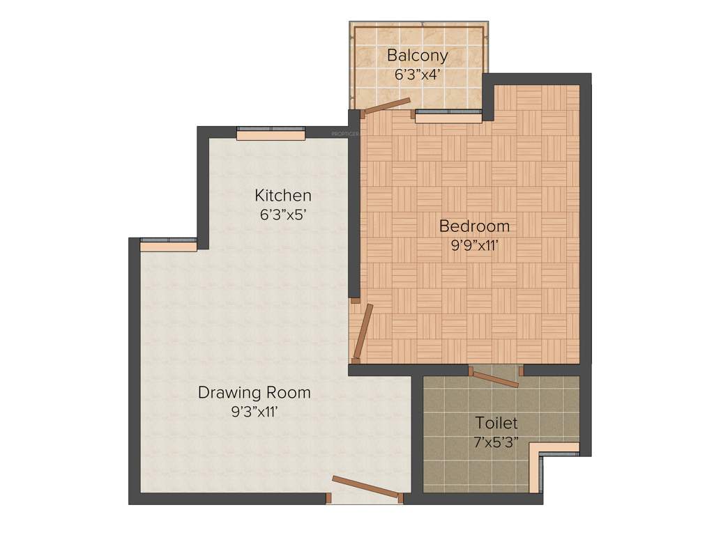 Urbtech Xaviers (1BHK+1T (500 sq ft) 500 sq ft)