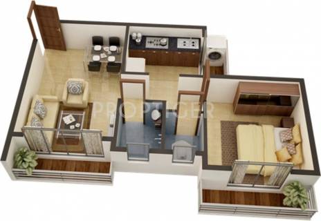 500 Sq Ft House Plan 3d Creative
