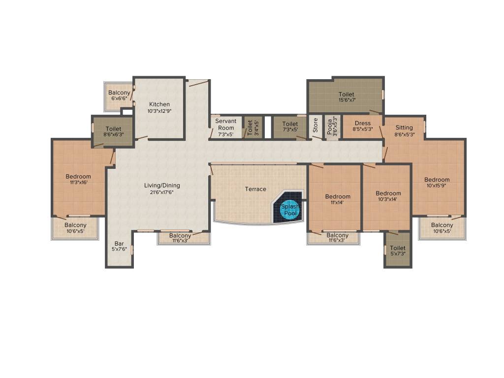 Mapsko Casa Bella (4BHK+4T (3,250 sq ft) + Servant Room 3250 sq ft) Mapsko Casa Bella (4BHK+4T (3,250 sq ft) + Servant Room 3250 sq ft)