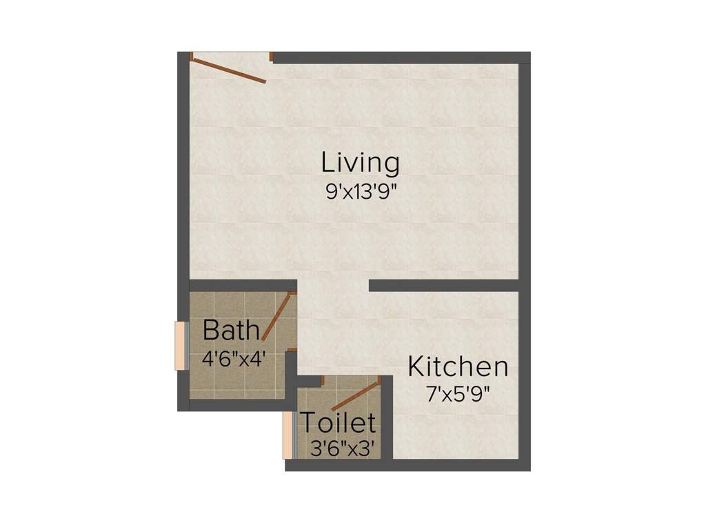 Tulsi Kalash (1BHK+1T (435 sq ft) 435 sq ft)