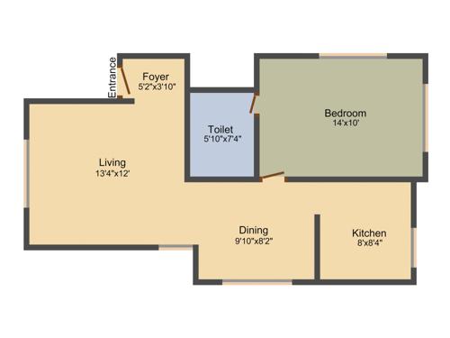 Aratt Royal Manor (1BHK+1T (639 sq ft) 639 sq ft)