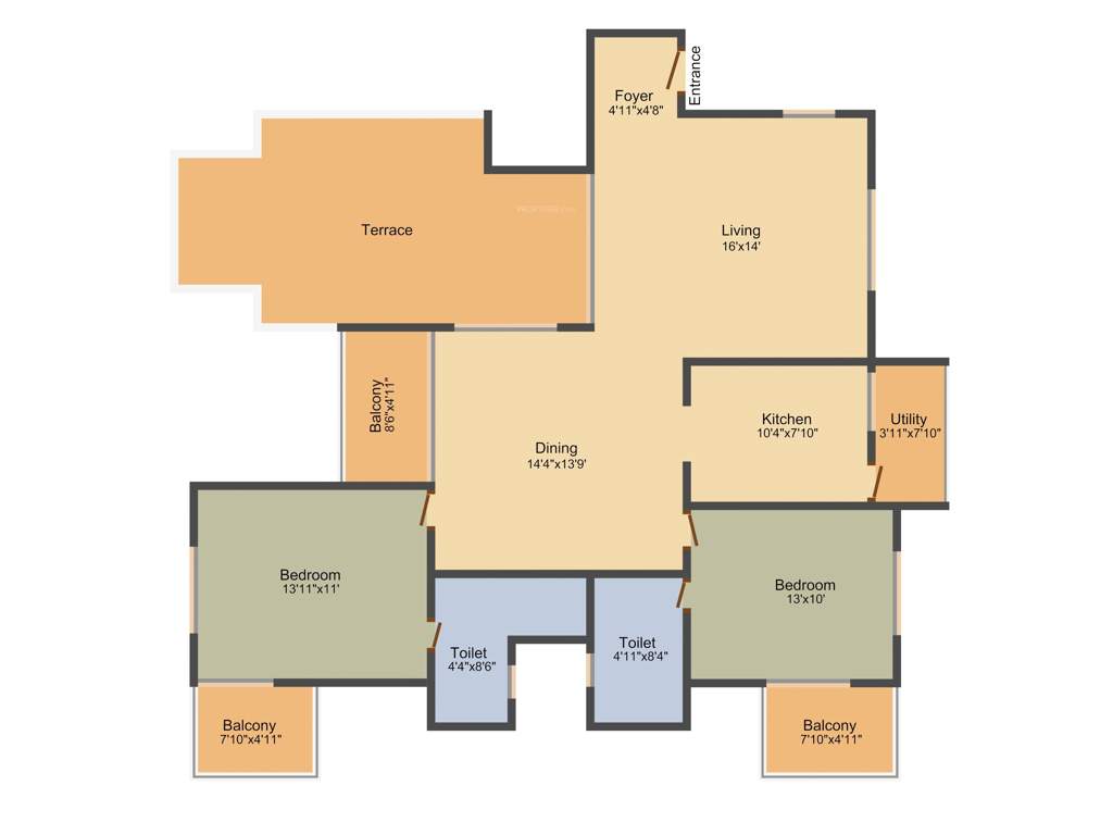 Aratt Royal Manor (3BHK+3T (1,821 sq ft) 1821 sq ft)