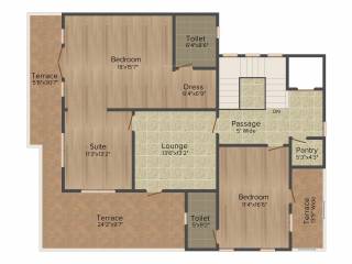 Emaar Marbella (5BHK+6T (8,120 sq ft)   Servant Room 8120 sq ft)