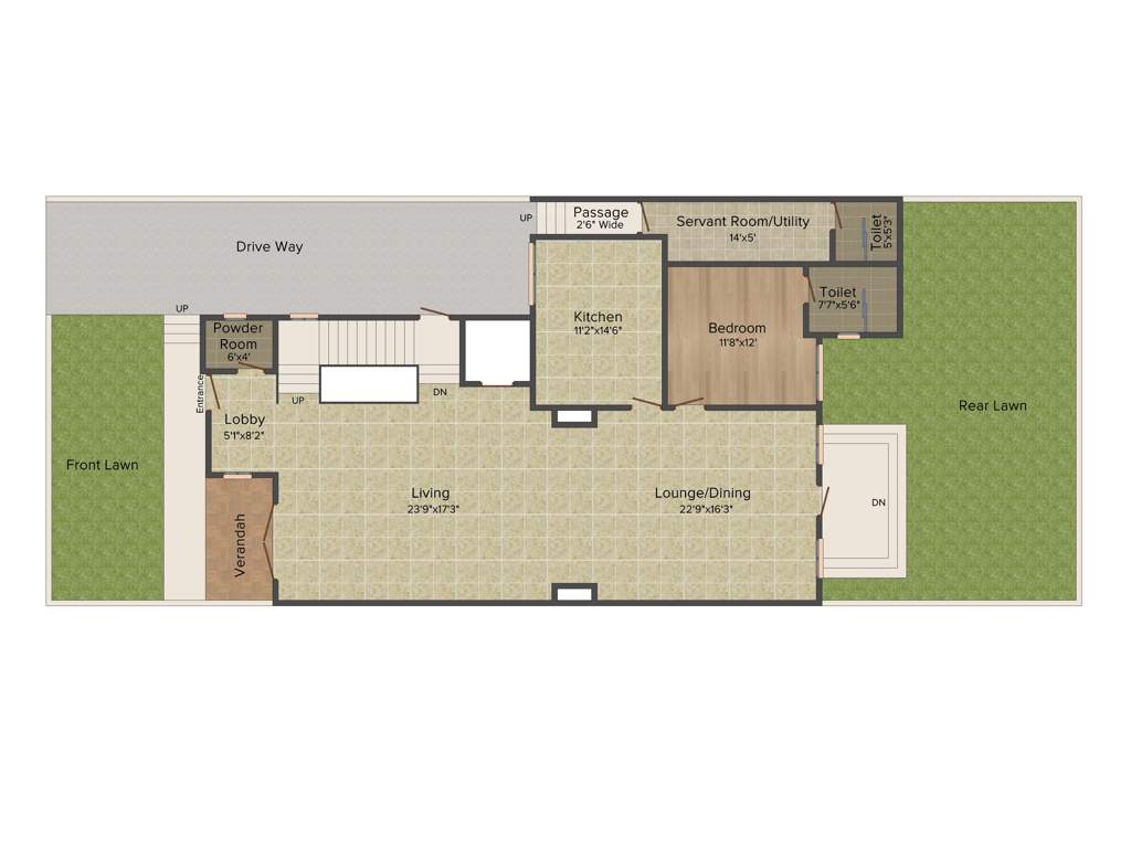 Emaar Marbella (5BHK+6T (6,520 sq ft) Servant Room 6520 sq ft)