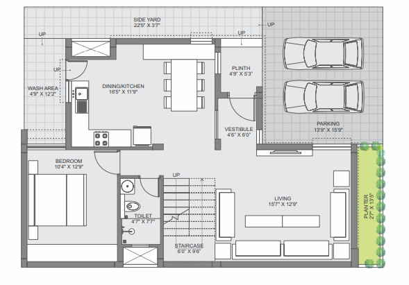  aurum-villas Floor Plan Ground Floor Plan